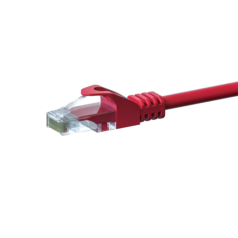 DSIT cabo de rede CAT5e U/UTP, 10 m, vermelho, 100% cobre