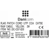 DSIT cabo de patch de rede CAT 5e U/UTP, ficha RJ45 macho para macho, 2 m, amarelo, CCA, 100 MHz