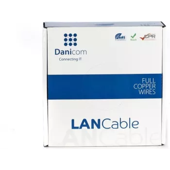 Cabo de rede DSIT DANICOM CAT5E UTP 100m PVC Fca