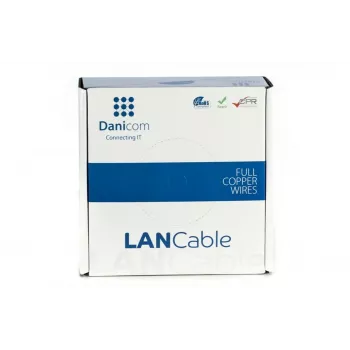 Cabo de rede flexível DSIT DANICOM CAT5E FTP 100m PVC (Fca) - DC-FTP5E-100-FCA