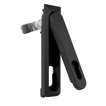 Fechadura cilíndrica meia DSIT DS-EUROLOCK perfil europeu para armários de servidor, niquelada, chave diferente, 2 chaves