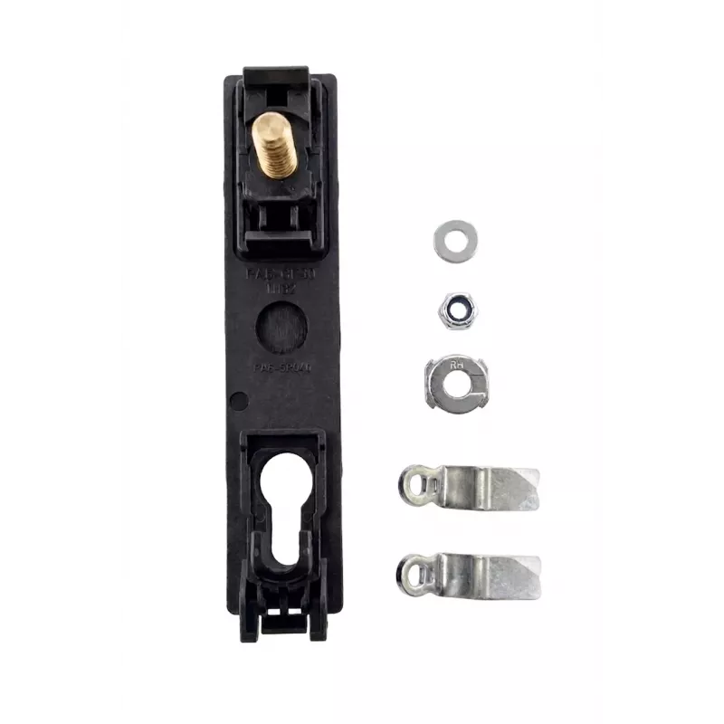 Fechadura cilíndrica meia DSIT DS-EUROLOCK perfil europeu para armários de servidor, niquelada, chave diferente, 2 chaves
