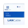 Cabo de rede flexível DSIT CAT5e U/UTP 100 m cinzento CCA 26/7 AWG