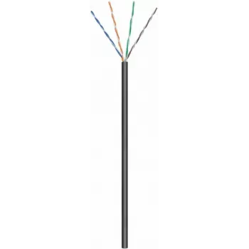 Cabo de rede DSIT CAT6 U/UTP 50m exterior preto CCA (DC-OUT-UTP6CCA-50S)