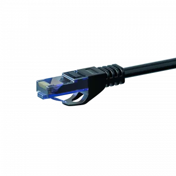 Cabo de rede DSIT CAT6a 100% cobre - U/UTP - 1 metro - preto (DC-U6A0-010)