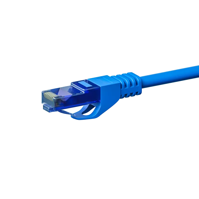 Cabo de rede DSIT DC-U6A4-500 UTP Cat6a, 100% cobre, 50 m, azul