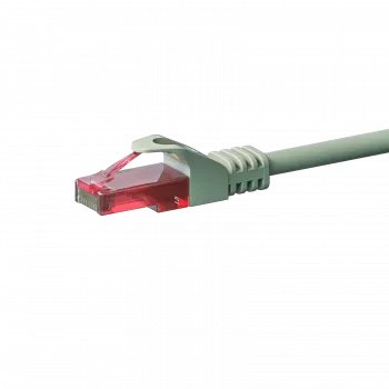 Cabo patch Ethernet DSIT CAT6 U/UTP, 0,15 m, cinzento, 100% cobre, RJ45