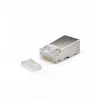 Fichas de rede DSIT FTP RJ45 CAT6 para cabos flexíveis - 10 unid.