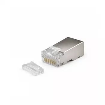 Fichas de rede DSIT FTP RJ45 CAT6 para cabos flexíveis - 10 unid.