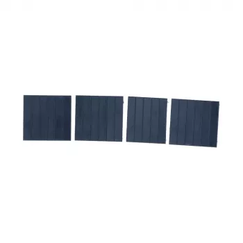Placas de cobertura para caixa de calha DIN DSIT 3U, pack de 4, cinzento
