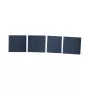 Placas de cobertura para caixa de calha DIN DSIT 3U, pack de 4, cinzento