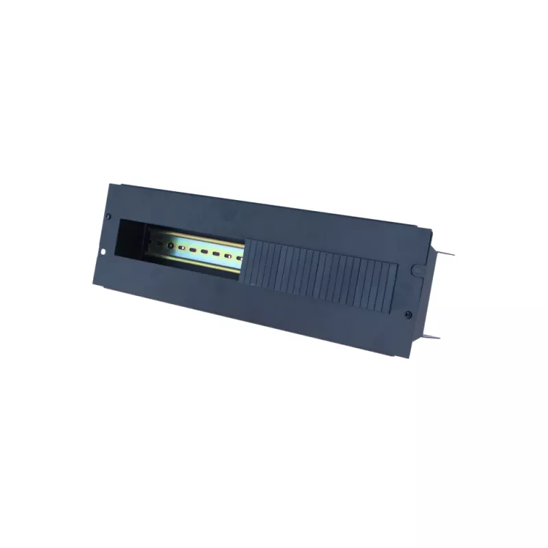 Placas de cobertura para caixa de calha DIN DSIT 3U, pack de 4, cinzento