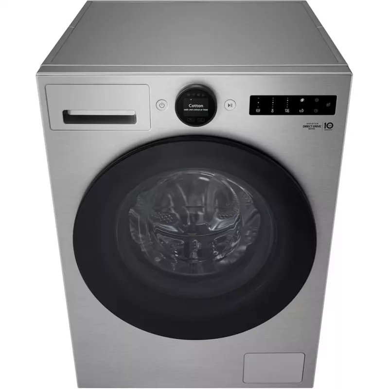 LG F4WX801YS máquina de lavar roupa de carga frontal 10,5 kg com AI DD™, Steam+™ e Wi-Fi