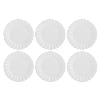 LA PORCELLANA BIANCA conjunto de 6 pratos de salada Ducale - branco, 20 cm