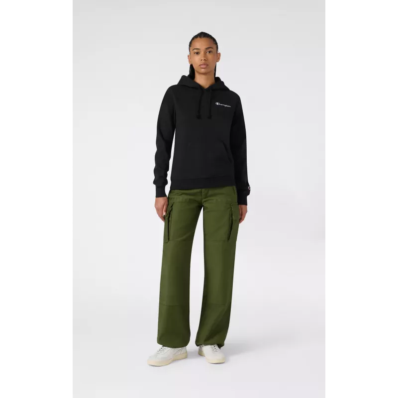 Champion sweatshirt com capuz para mulher preto L