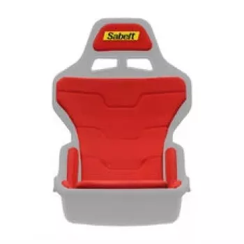 Kit de almofadas de substituição Sabelt SRP-1, espuma de 20 mm, Racing Red, para bancos da série P