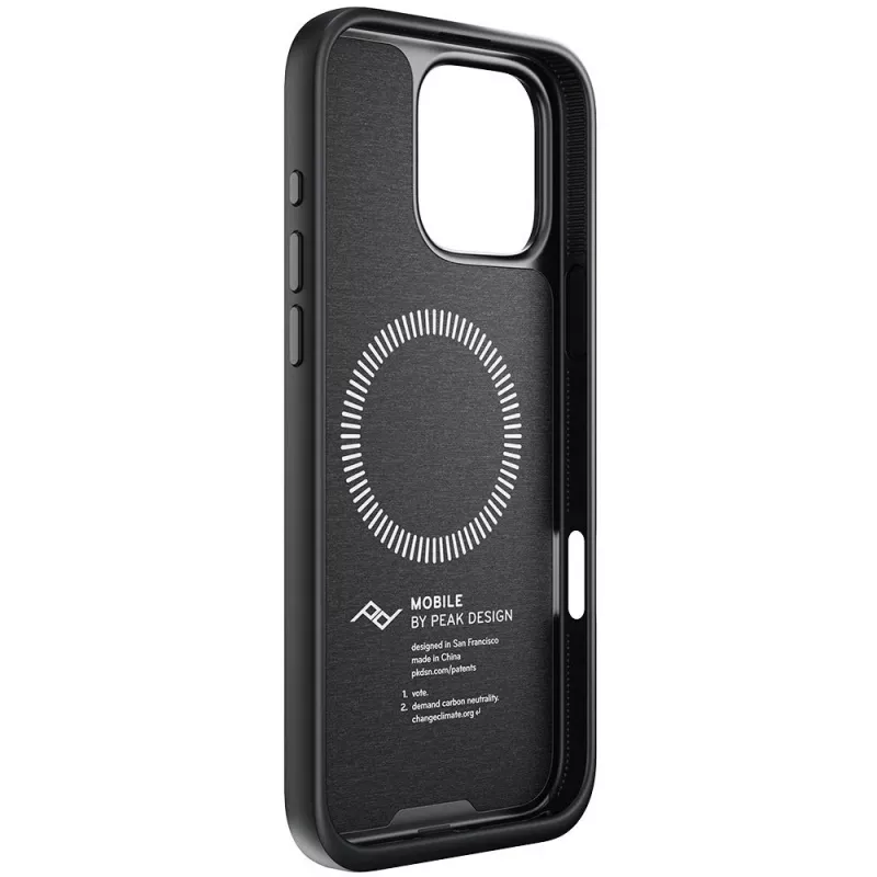 Capa com ilhó Peak Design Mobile Everyday para Apple iPhone 16 Pro Max, antracite (M-LC-BV-CH-1)