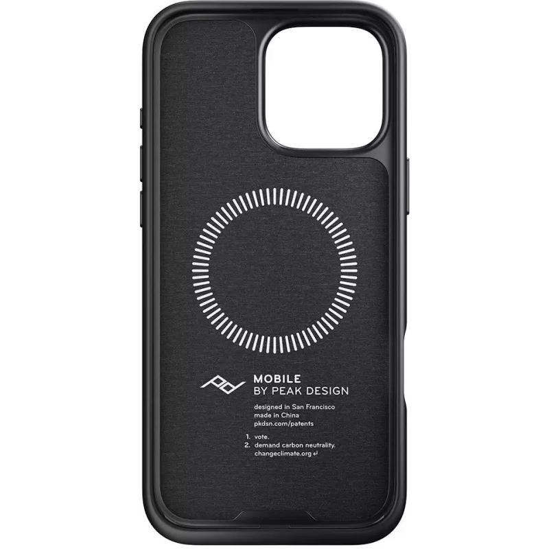 Capa com ilhó Peak Design Mobile Everyday para Apple iPhone 16 Pro Max, antracite (M-LC-BV-CH-1)