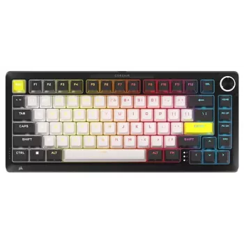 Teclado gaming de efeito Hall CORSAIR MAKR PRO 75, caixa de alumínio, taxa de polling 8000 Hz, carbono (CH-91CE21G-NA)