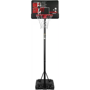 BASKETBALLSTAND HOT SHOT - cesto de basquetebol portátil, altura ajustável 165-220 cm, tabela em policarbonato 75x50 cm, anel de aço, base enchível, para exterior