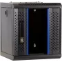 Caixa de servidor DSIT 6U 10 polegadas para montagem na parede com porta de vidro, 312x310x352 mm, preta (DS10-3306)
