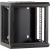 Caixa de servidor DSIT 6U 10 polegadas para montagem na parede com porta de vidro, 312x310x352 mm, preta (DS10-3306)