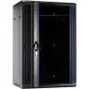Armário de servidor DSIT 18U para montagem na parede com porta de vidro 600x450x900 mm (DS6418)