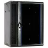 Armário de servidor DSIT DS6615 15U para montagem na parede com porta de vidro, 600x600x770 mm, preto
