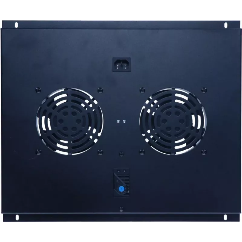 Unidade de ventilação para rack de servidor DSIT DS-FT60 com 2 ventoinhas e termostato para armários de 600 mm de profundidade