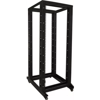 Armário rack de servidor DSIT 32U 19 polegadas autónomo sobre rodas, 600x800x1600 mm, preto, não montado