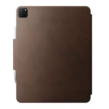 Capa com folio Nomad Modern Leather Plus para iPad Air 13 / iPad Pro 12.9 - preta