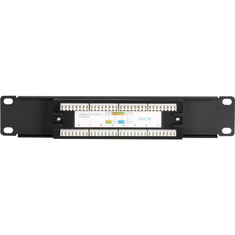 Patch panel DSIT DS-10Patch5-8UTP 10 polegadas 8 portas UTP CAT 5e