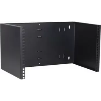 Estrutura de montagem na parede DSIT 6U 19 polegadas, 300 mm de profundidade, preta (DS-WMB6-M)