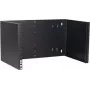 Estrutura de montagem na parede DSIT 6U 19 polegadas, 300 mm de profundidade, preta (DS-WMB6-M)