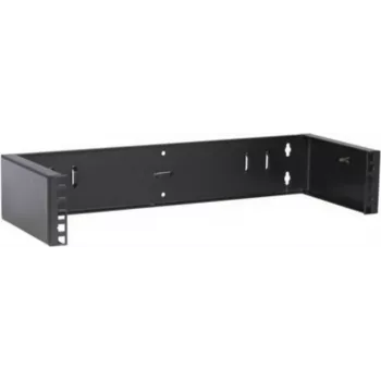 Estrutura de rack DSIT 2U 19 polegadas para montagem na parede, sem dobradiça, 180 mm de profundidade, preta (DS-WMB2-S)