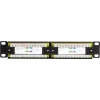 Patch panel DSIT DS-10Patch6-12UTP 10 polegadas 12 portas UTP CAT6, montagem em rack 1U, preto