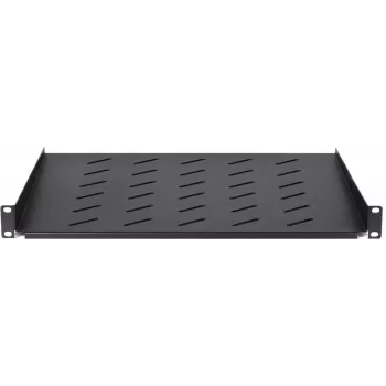 DSIT DS-FH1U450 prateleira fixa 1U para armários de parede de 600 mm de profundidade, 450 mm de profundidade, preto