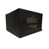 DSIT armário de servidor de montagem na parede 6U 19 polegadas com porta de vidro e painéis laterais perfurados, 600x600x368 mm (DS6606ZP)