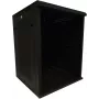 DSIT armário rack de servidor de montagem na parede 15U 19 polegadas com porta de vidro e laterais perfuradas 600x600x770 mm