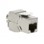 DSIT CAT6a STP keystone jack módulo RJ45 sem ferramentas
