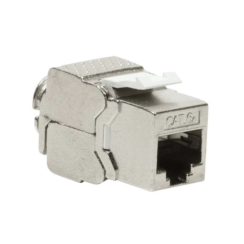DSIT CAT6a STP keystone jack módulo RJ45 sem ferramentas