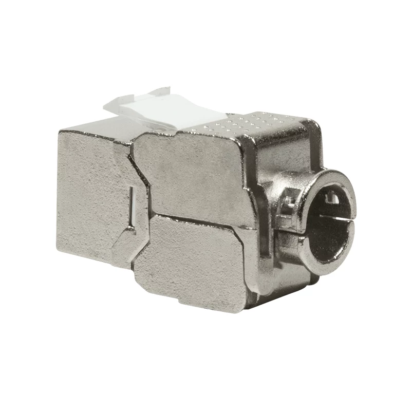 DSIT CAT6a STP keystone jack módulo RJ45 sem ferramentas