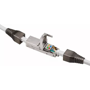 DSIT ficha STP CAT6a RJ45 sem ferramentas - blindada, 10G, Slim