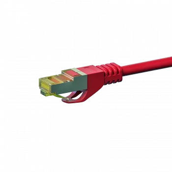 Cabo de rede RJ45 DSIT DC-75-100 Cat.7 S/FTP PiMF, 10 m, vermelho