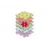 MUFFIK tapete ortopédico sensorial conjunto 6-em-1 bebé pastel – 6 peças de puzzle