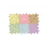 MUFFIK tapete ortopédico sensorial conjunto 6-em-1 bebé pastel – 6 peças de puzzle