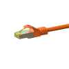 Cabo de rede RJ45 DSIT DC-76-100 Cat.7 S/FTP PiMF, 10 m, laranja