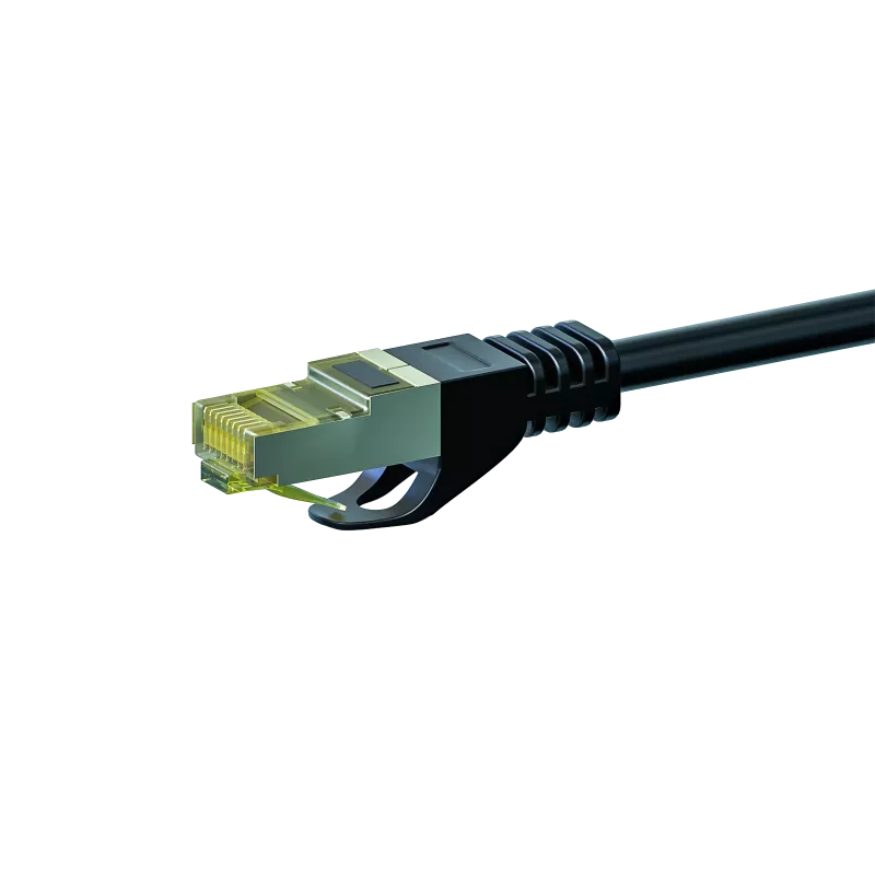 Cabo de rede DSIT RJ45 Cat.7 S/FTP (PiMF), 20 m, preto