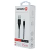 Cabo Swissten USB-A para USB-C 3.1 Gen 1 1,5 m preto