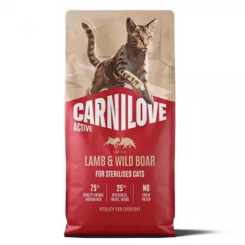 Carnilove Active gato borrego e javali castrado 6 kg